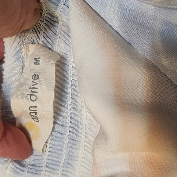 BOHO Indie SLEEZE Spring Summer OCEAN DRIVE Tie DIE TIERED Mini DRESS EUC Sz M - Picture 4 of 10